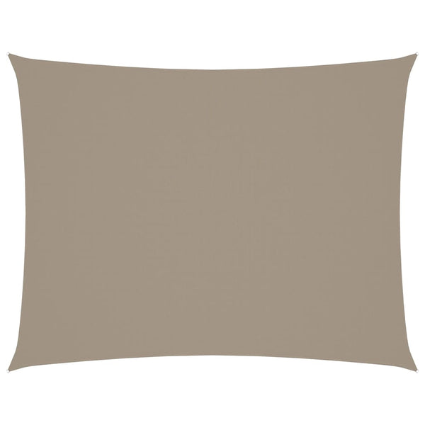 Sonnensegel Oxford-Gewebe Rechteckig 5x7 m Taupe