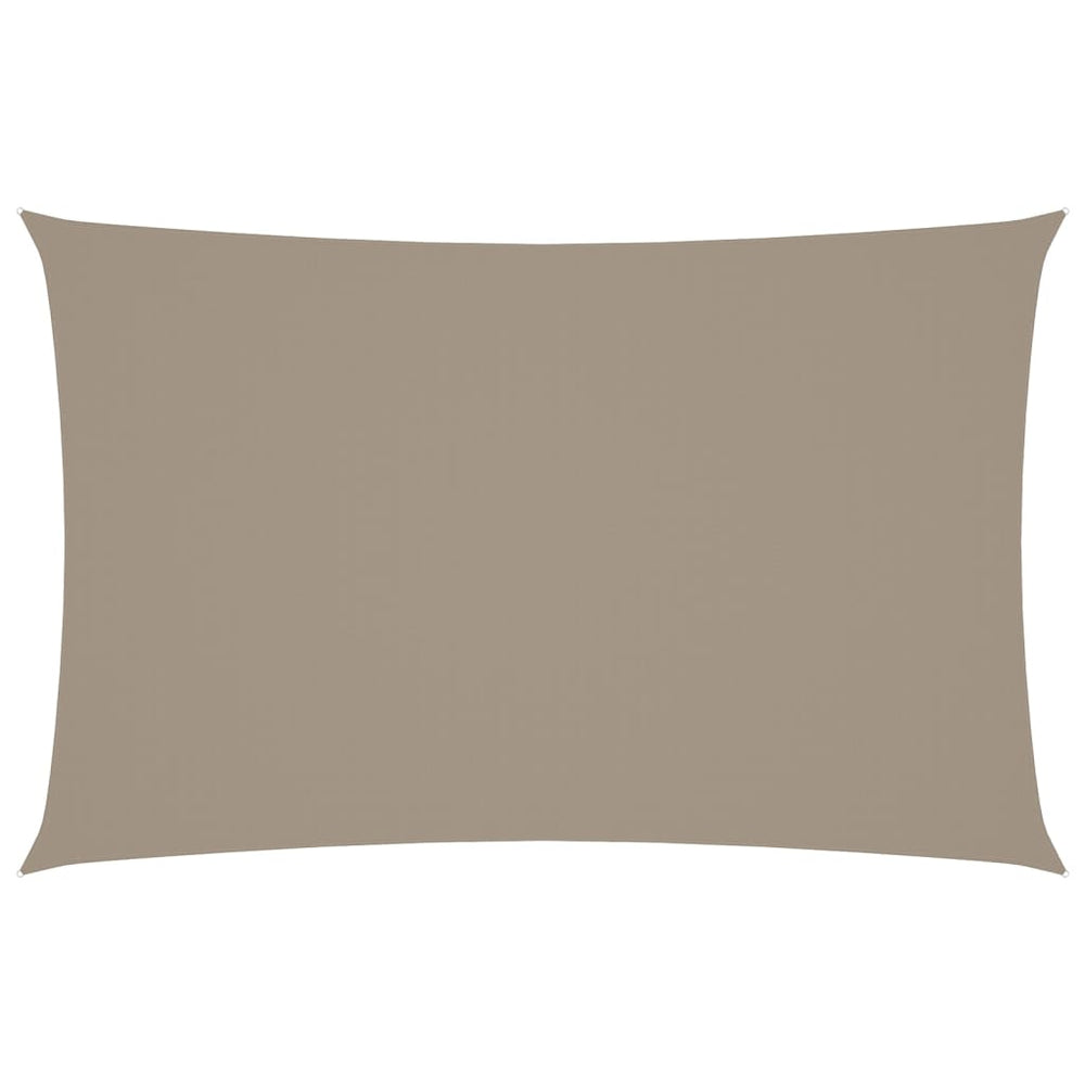 vidaXL Sun Shade Sail Oxford Fabric Rectangular 5x8 m Taupe
