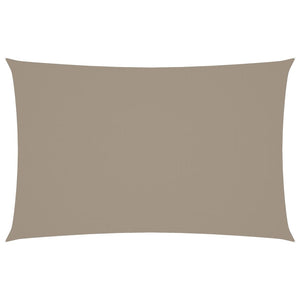 Sonnensegel Oxford-Gewebe Rechteckig 5x8 m Taupe