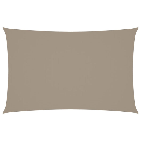 Sonnensegel Oxford-Gewebe Rechteckig 5x8 m Taupe