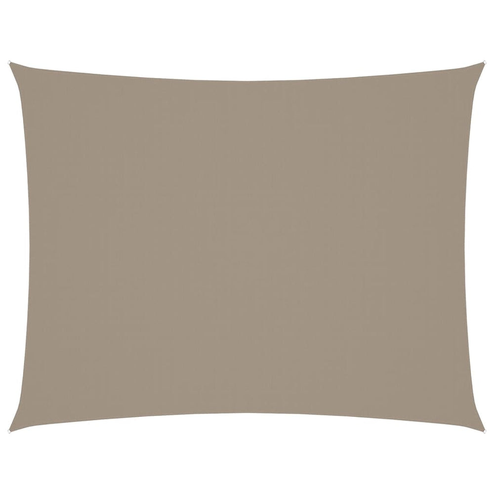 vidaXL Oxford Fabric Sun Shade Sail Rectangular 6x7 m Taupe