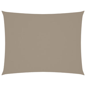 Sonnensegel Oxford-Gewebe Rechteckig 6x7 m Taupe