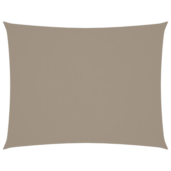 Sonnensegel Oxford-Gewebe Rechteckig 6x7 m Taupe