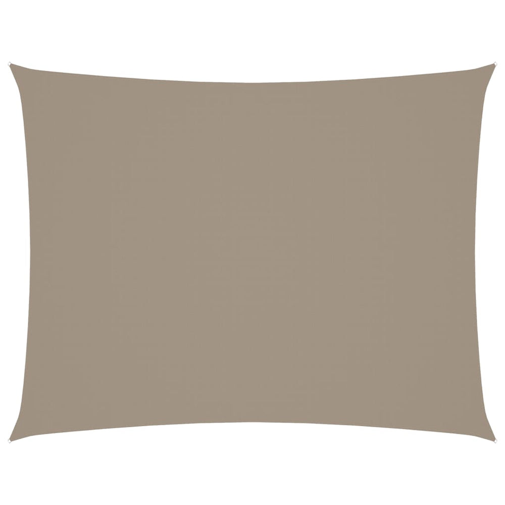 vidaXL Sun Shade Sail Oxford Fabric Rectangular 6x8 m Taupe