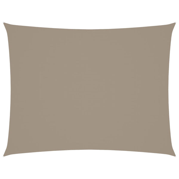 Sonnensegel Oxford-Gewebe Rechteckig 6x8 m Taupe