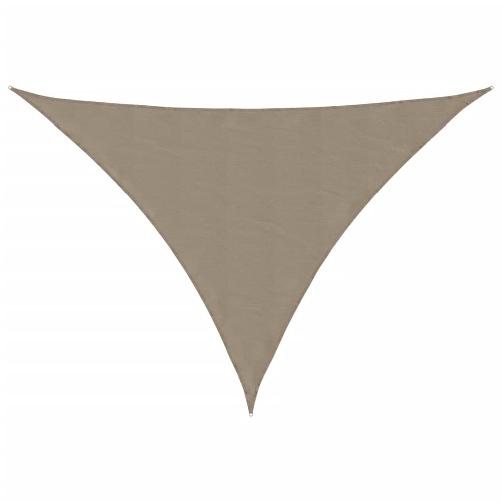 vidaXL Sun Sail Oxford Fabric Triangular 2.5x2.5x3.5 m Taupe