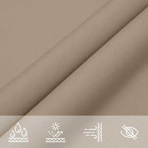 Sonnensegel Oxford-Gewebe Dreieckig 2,5x2,5x3,5 m Taupe
