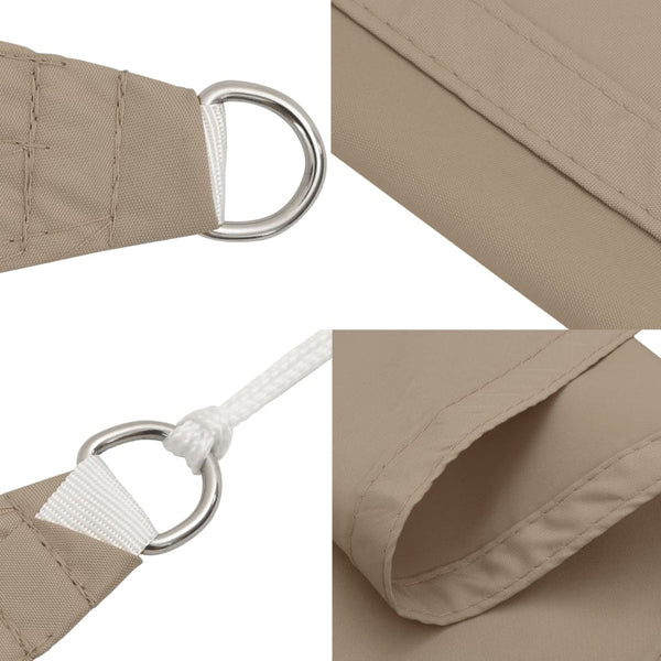 Sonnensegel Oxford-Gewebe Dreieckig 3,6x3,6x3,6 m Taupe
