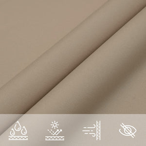 Sonnensegel Oxford-Gewebe Dreieckig 3x4x4 m Taupe