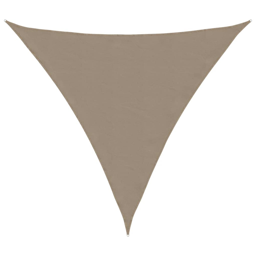 vidaXL Sun Shade Sail Oxford Fabric Triangular 4x4x4 m Taupe