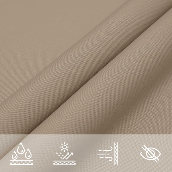 Sonnensegel Oxford-Gewebe Dreieckig 4x4x4 m Taupe