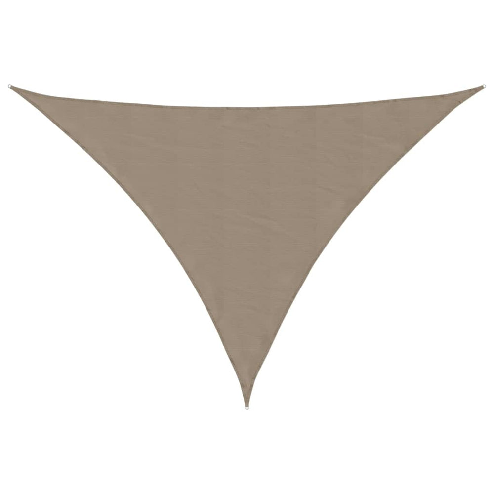 vidaXL Sun Shade Sail Oxford Fabric Triangular 4x5x5 m Taupe