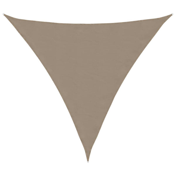 vidaXL Voile d'ombrage en tissu Oxford triangulaire 5x5x5 m Taupe