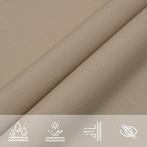 Sonnensegel Oxford-Gewebe Dreieckig 5x7x7 m Taupe