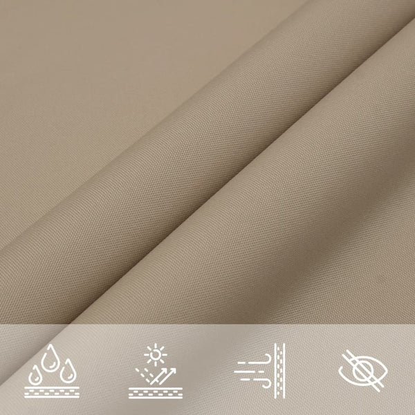 Sonnensegel Oxford-Gewebe Dreieckig 5x7x7 m Taupe