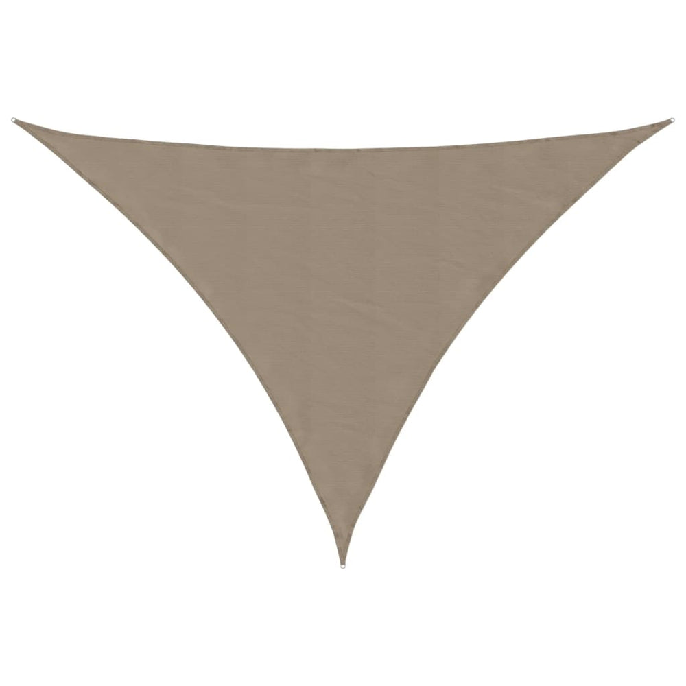 vidaXL Sun Shade Sail Oxford Fabric Triangular 4x5x6.4 m Taupe