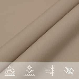 Sonnensegel Oxford-Gewebe Dreieckig 4x5x6,4 m Taupe