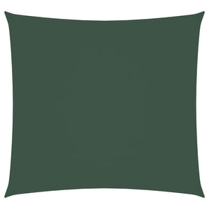 Sonnensegel Oxford-Gewebe Quadratisch 3,6x3,6 m Dunkelgrün