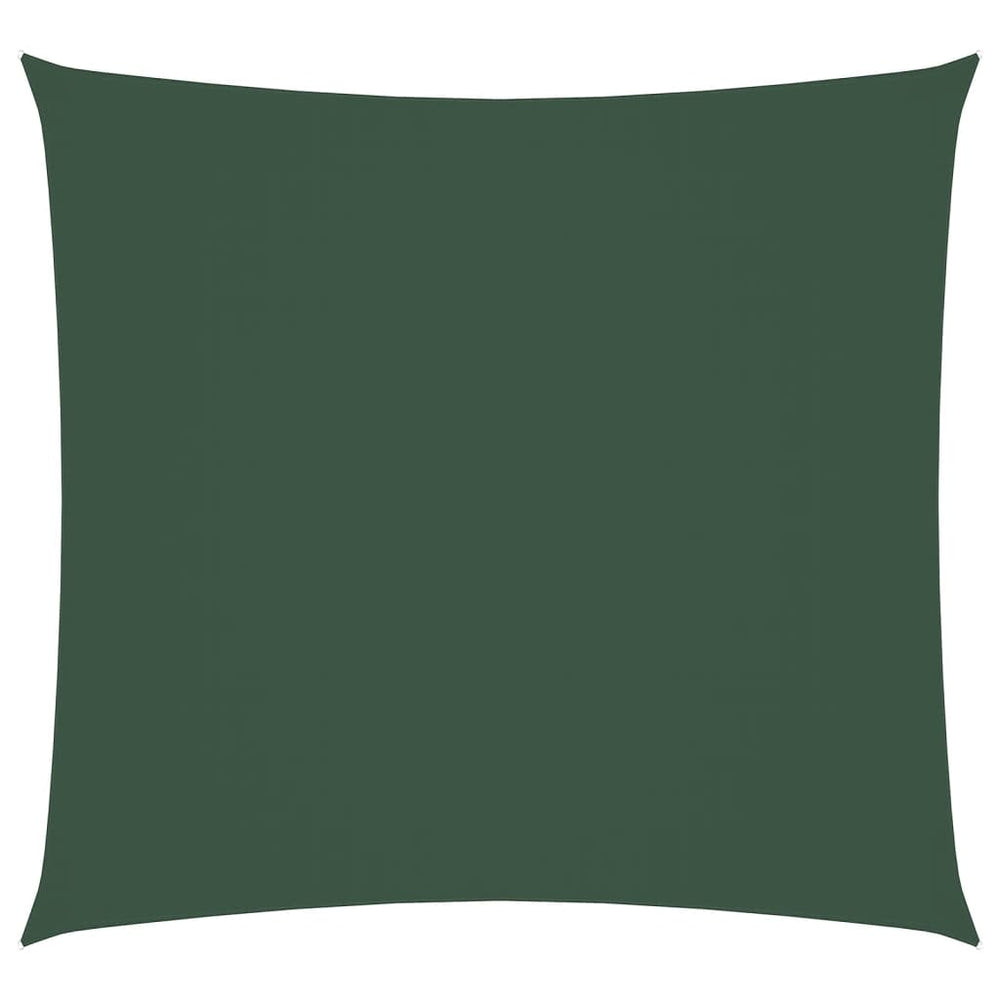 vidaXL Sun Shade Sail Oxford Fabric Square 5x5 m Dark Green