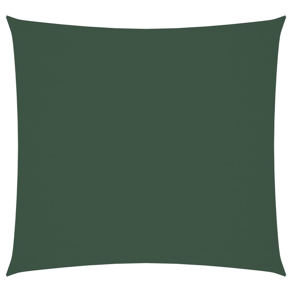 vidaXL Sun Shade Sail Oxford Fabric Square 7x7 m Dark Green