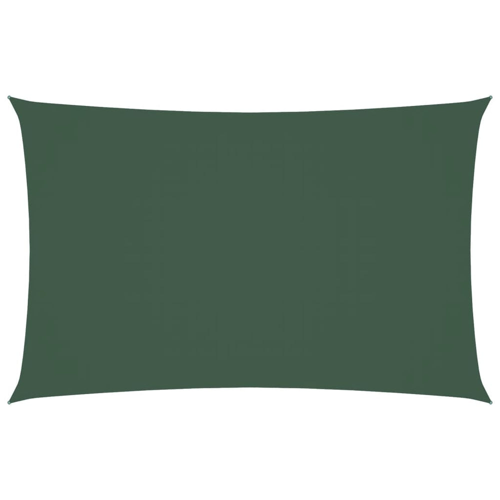 vidaXL Sun Shade Sail Oxford Fabric Rectangular 2x5 m Dark Green
