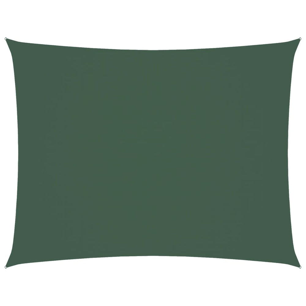 vidaXL Sun Shade Sail Oxford Fabric Rectangular 3x4.5 m Dark Green
