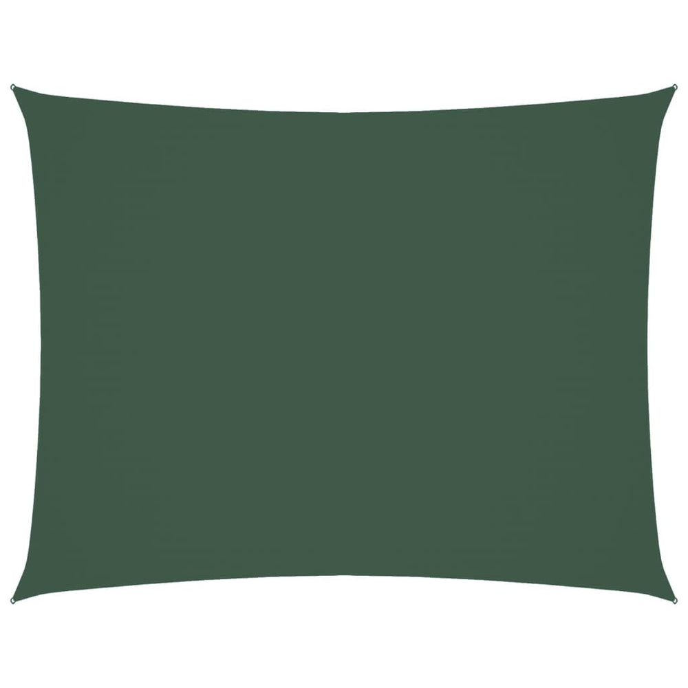 vidaXL Oxford Fabric Sun Shade Sail Rectangular 3.5x4.5 m Dark Green