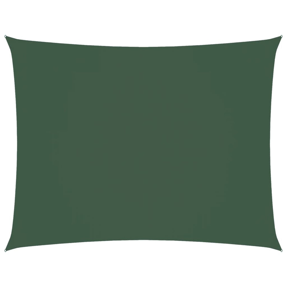 vidaXL Sun Shade Sail Oxford Fabric Rectangular 3.5x5 m Dark Green