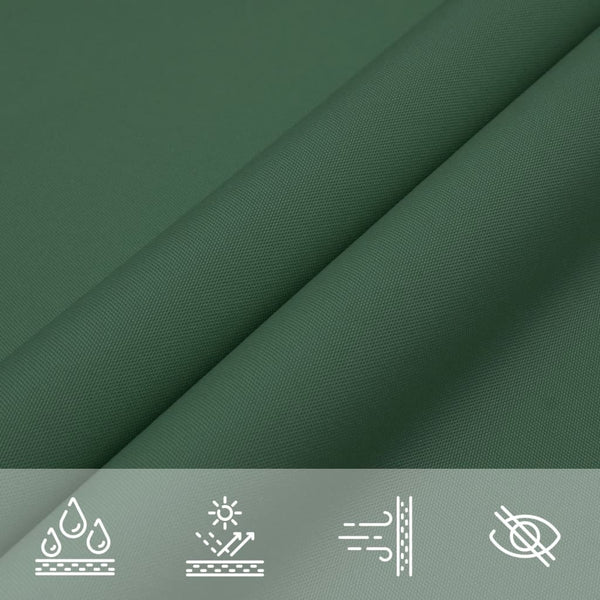 Sonnensegel Oxford-Gewebe Rechteckig 4x7 m Dunkelgrün