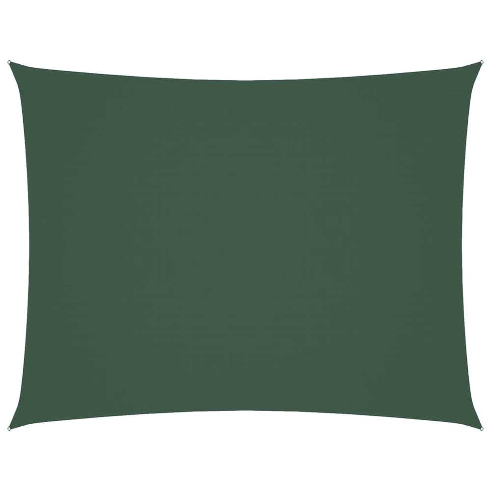 vidaXL Sun Shade Sail Oxford Fabric Rectangular 6x8 m Dark Green