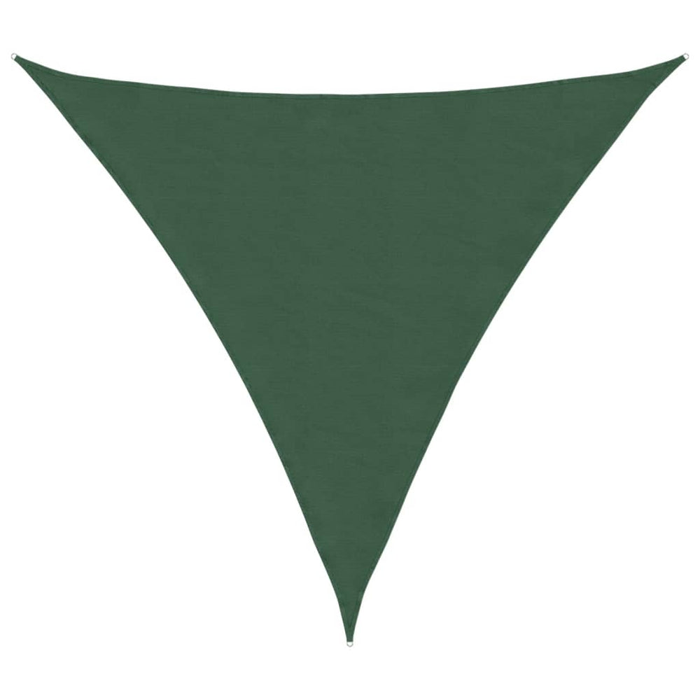 vidaXL Sun Shade Sail Oxford Fabric Triangular 3x3x3 m Dark Green