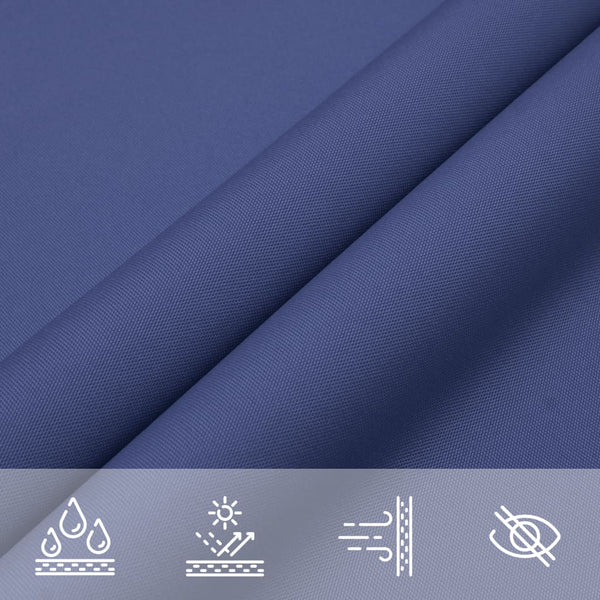 Sonnensegel Oxford-Gewebe Rechteckig 6x8 m Blau