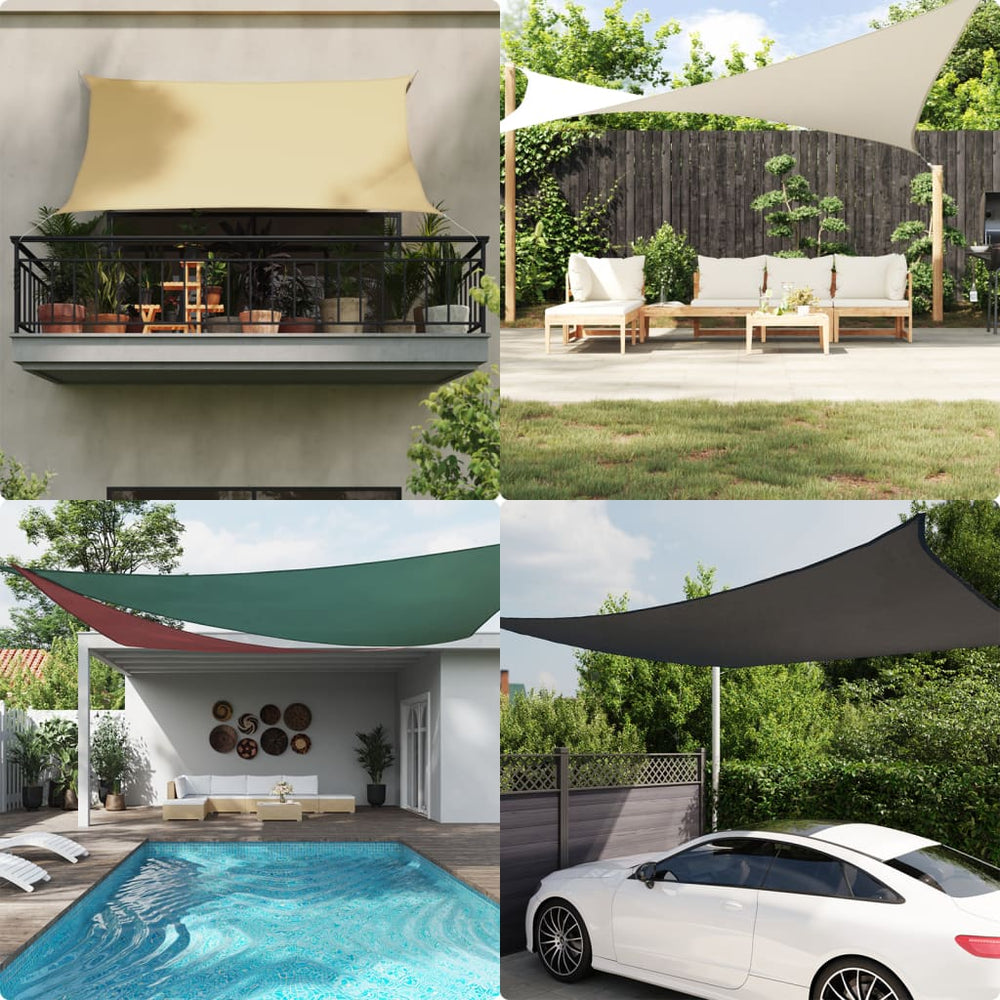 vidaXL Sun Shade Sail Oxford Fabric Triangular 3x3x4.24 m Blue