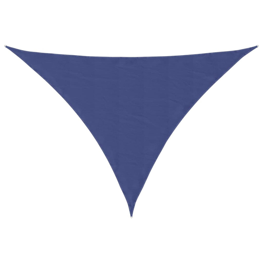 vidaXL Oxford Fabric Sun Shade Sail Triangular 3.5x3.5x4.9 m Blue