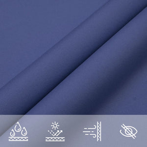 Sonnensegel Oxford-Gewebe Dreieckig 4x5x6,4 m Blau