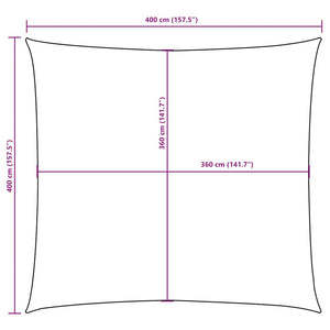 Sonnensegel Oxford-Gewebe Quadratisch 4x4 m Gelb
