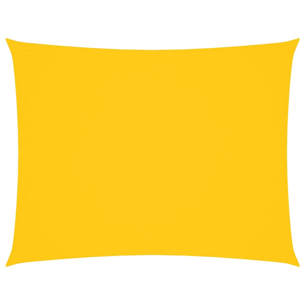 vidaXL Voile d'ombrage Tissu Oxford Rectangulaire 5x7 m Jaune