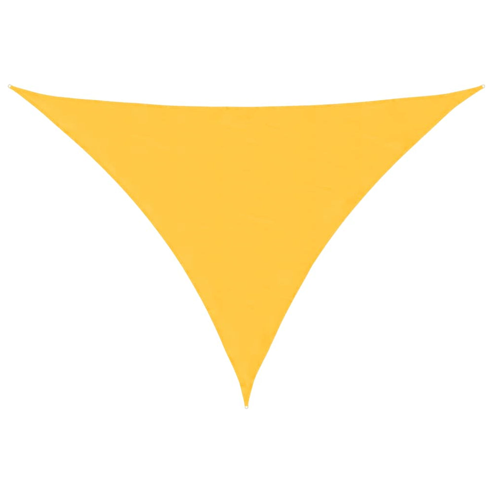 vidaXL Voile d'ombrage triangulaire en tissu Oxford 3 x 3 x 4,24 m jaune