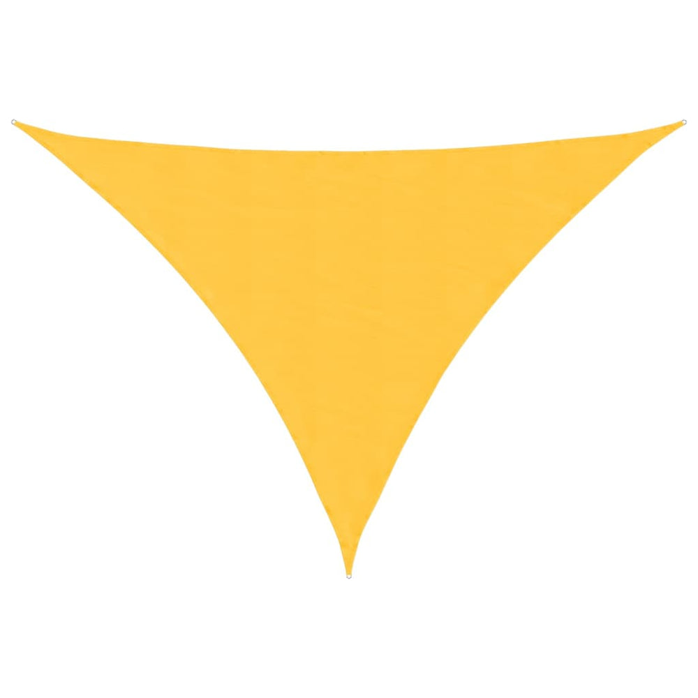 vidaXL Voile d'ombrage en tissu Oxford triangulaire 3x4x4 m Jaune