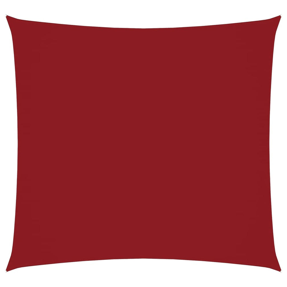 vidaXL Voile d'ombrage en tissu Oxford Carré 2x2 m Rouge