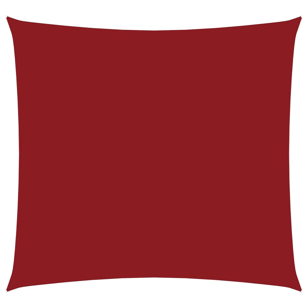 vidaXL Voile d'ombrage en tissu Oxford Carré 2,5x2,5 m Rouge