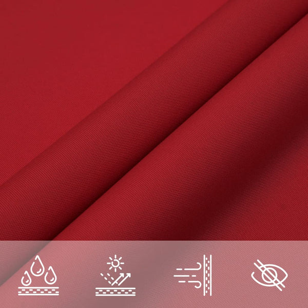 Sonnensegel Oxford-Gewebe Rechteckig 2x3,5 m Rot