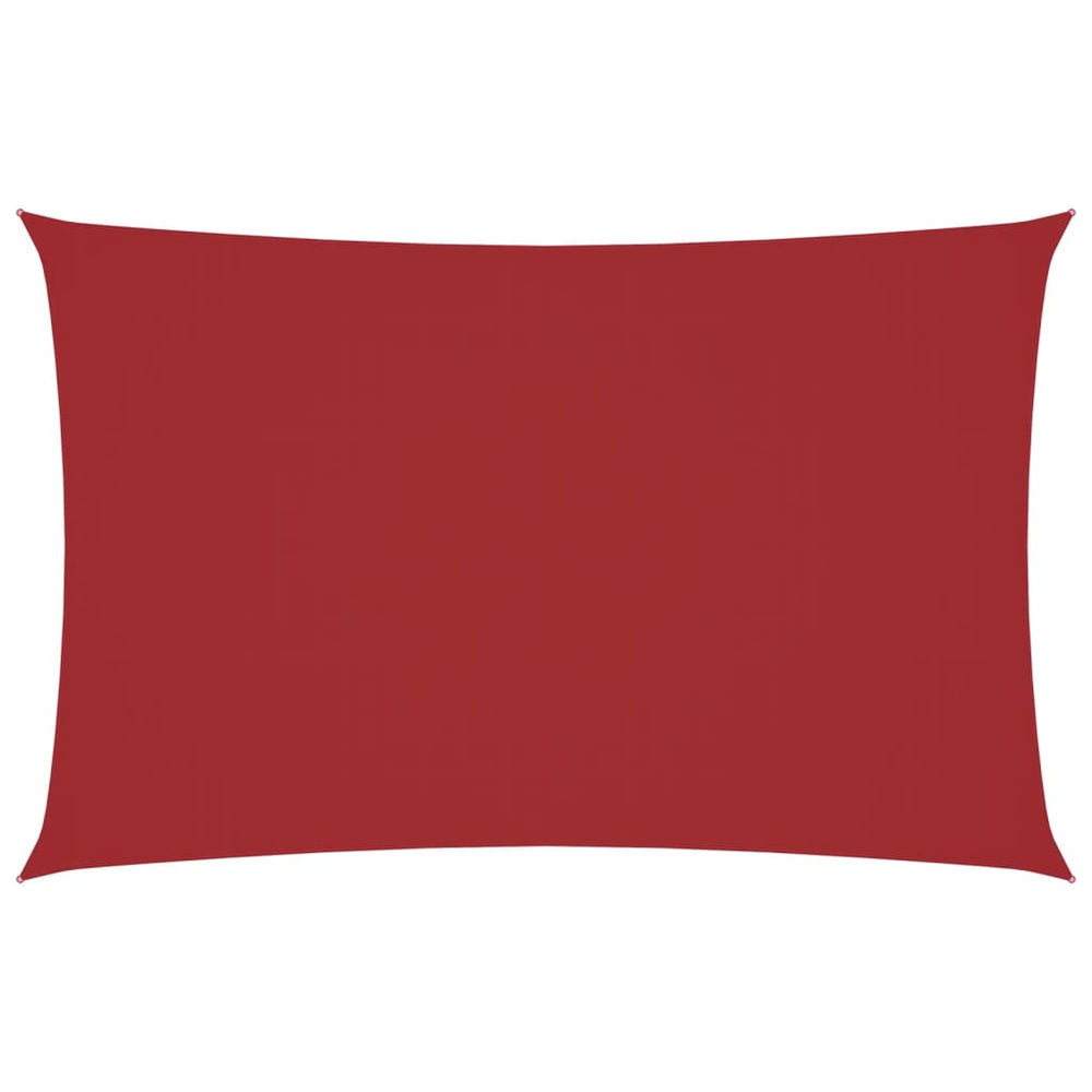 Sonnensegel Oxford-Gewebe Rechteckig 2x5 m Rot
