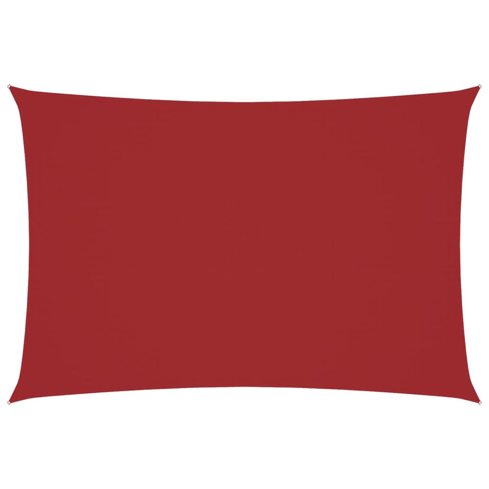 Sonnensegel Oxford-Gewebe Rechteckig 3x5 m Rot
