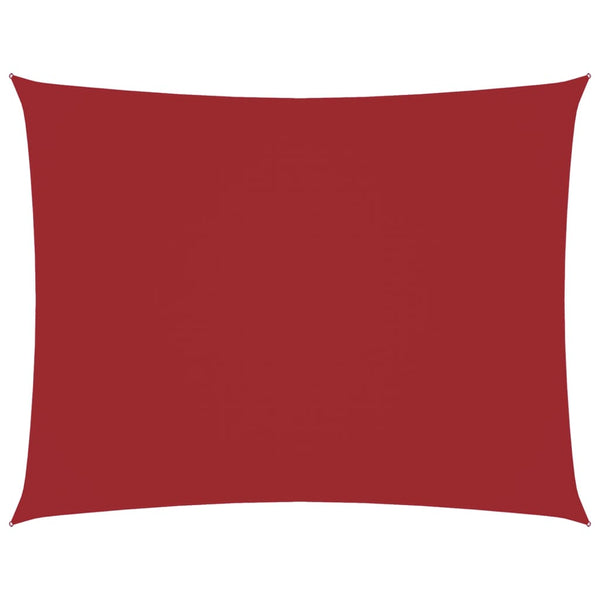 Sonnensegel Oxford-Gewebe Rechteckig 3,5x4,5 m Rot