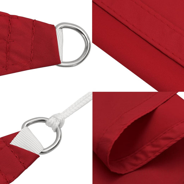 Sonnensegel Oxford-Gewebe Rechteckig 5x7 m Rot