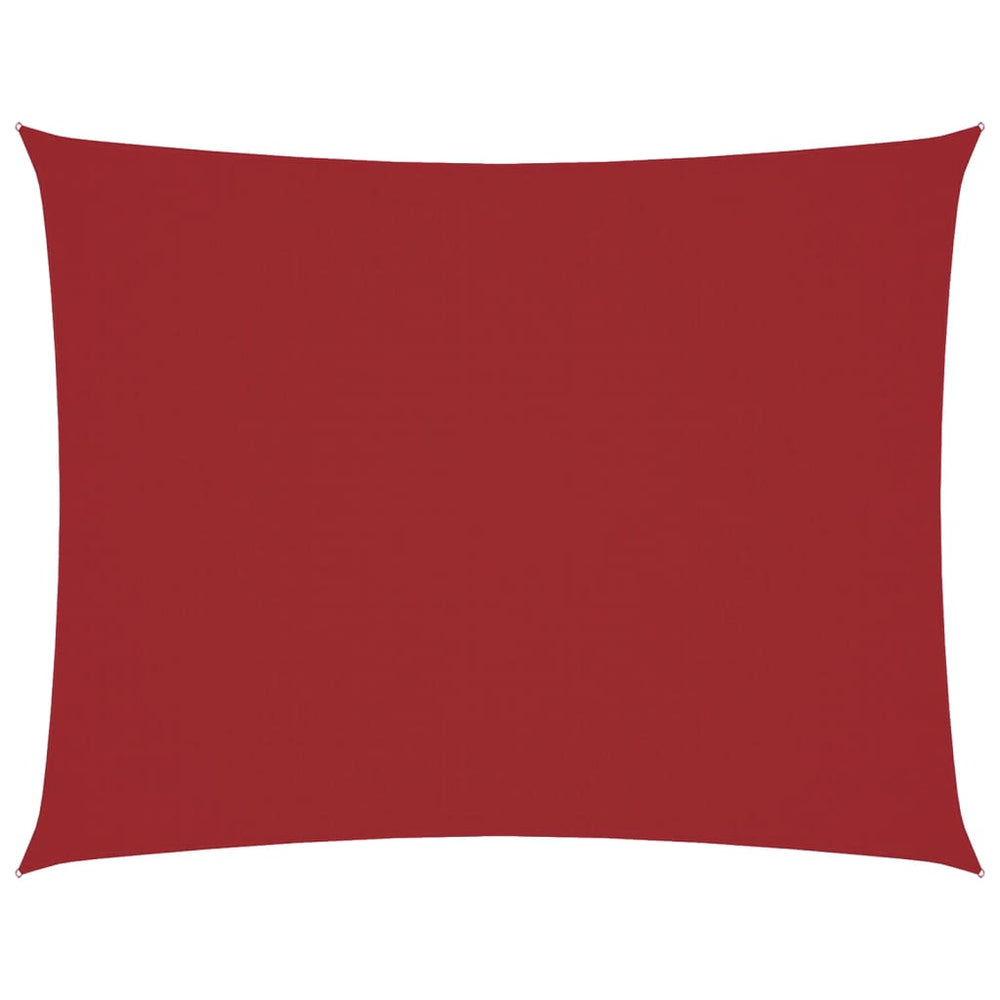Sonnensegel Oxford-Gewebe Rechteckig 6x7 m Rot