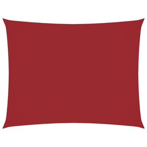 Sonnensegel Oxford-Gewebe Rechteckig 6x8 m Rot