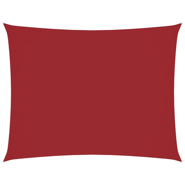 Sonnensegel Oxford-Gewebe Rechteckig 6x8 m Rot