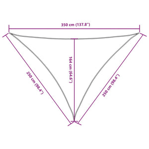 Sonnensegel Oxford-Gewebe Dreieckig 3x3x3 m Rot